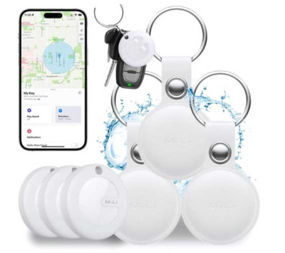 MiLi MiTag Apple bílý + bílý přívěšek 3 ks