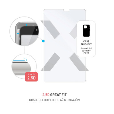 FIXED tvrzené sklo Galaxy Tab A11/A9, Clear