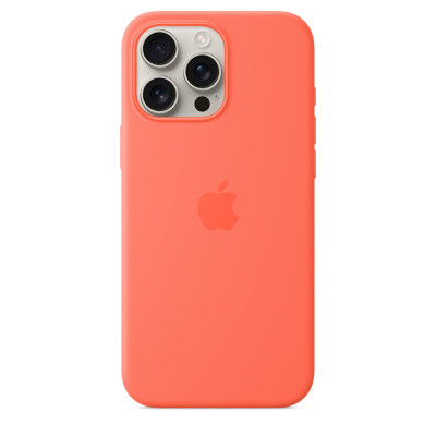 iPhone 16 Pro Max Silicone Case MagSafe Tangerine