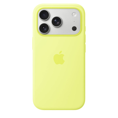 iPhone 17 Pro Silicone Case MagSafe - Neon Yellow