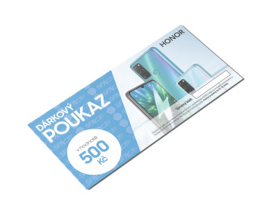 Slevový poukaz v hodnotě 500Kč na smartphony Honor