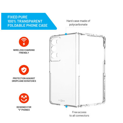 FIXED Pure PC pouzdro Honor Magic V2, Clear