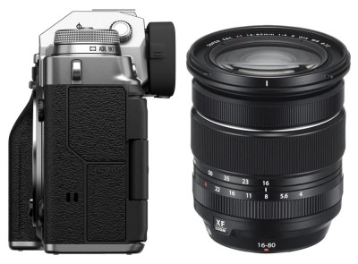 FujiFilm X-T4 body silver + XF 16-80 mm