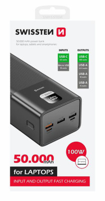 SWISSTEN Power Line Power Bank 50000mAh PD 100W