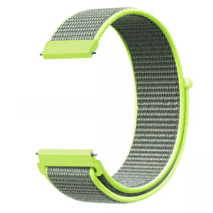Aligator Watch Straps 22 nylonový řemínek, Lime