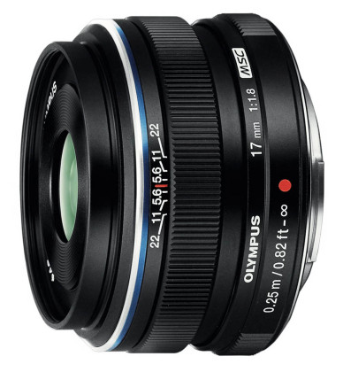 Olympus objektiv 17 mm f1.8 black