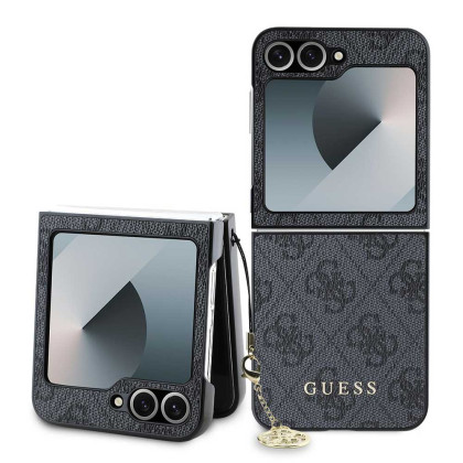 Guess 4G Charm Hard Case Galaxy Z Flip6, Grey