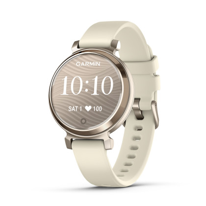 Garmin Lily 2, Cream Gold / Coconut Silicone Band