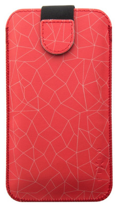 FIXED Soft Slim pouzdro se zavíráním 5XL+,Red Mesh