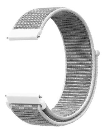 Aligator Watch Straps 22 nylonový řemínek, White