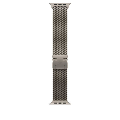 Apple 49mm Milanese Loop - Large Natural Titanium