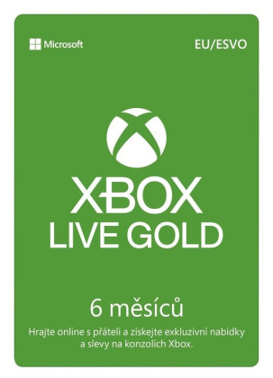 Microsoft Game Pass Live Gold 6 měsíců