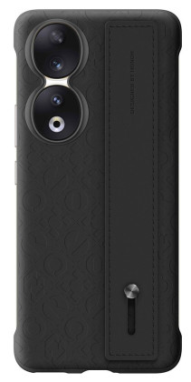 Honor 90 PU-HandStrap Protective Case, Black