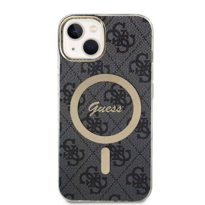 Guess IML 4G MagSafe zadní kryt iPhone 15, Black