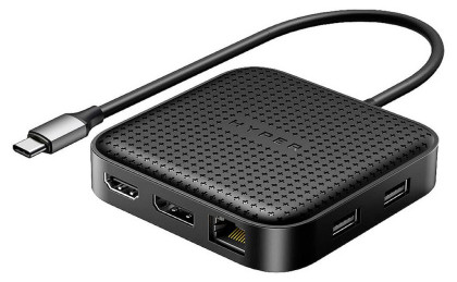 Hyper HD USB4 Mobile Dock, Black