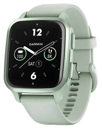 Garmin Venu SQ2,Metallic Mint/Cool Mint Silicone B