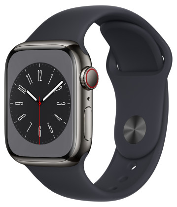 Apple Watch S8 Cell 41mm Graphite Steel, Midnight 