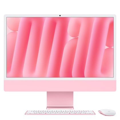 iMac 24" 4.5K, M4 8-CPU/8-GPU/16GB/256GB/Pink