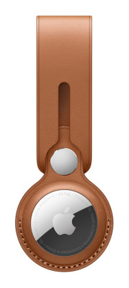 Apple AirTag Leather Loop - Saddle Brown