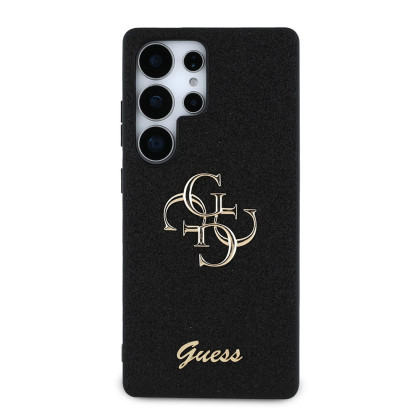 Guess PU Glitter 4G Metal Logo Galaxy S25 U, Black