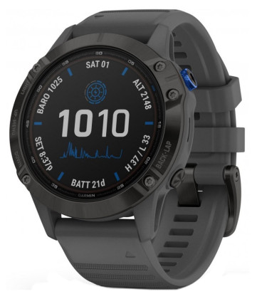 Garmin fenix 6 PRO, Solar, Black/Slate Band