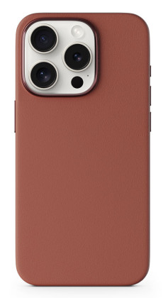 Epico Mag+ Leather Case iPhone 15 Pro Brown