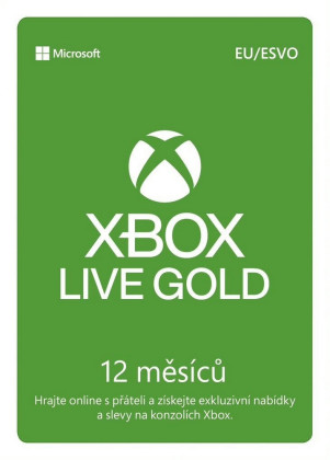 Microsoft Xbox Live Gold 12 měsíců