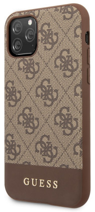 Guess 4G Stripe kryt iPhone 11, Brown