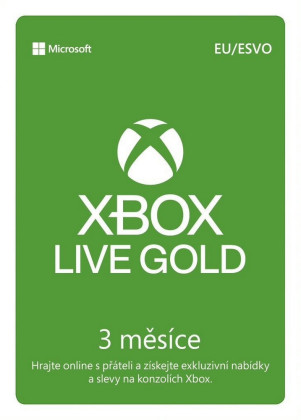 Microsoft Game Pass Live Gold 3měsíce