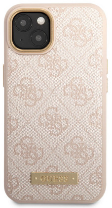 Guess PU 4G MagSafe Case iPhone 14 Plus, Pink