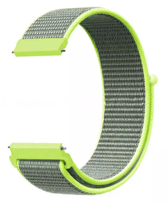 Aligator Watch Straps 20 nylonový řemínek, Lime