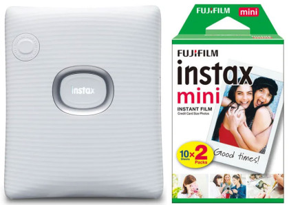 Fujifilm Instax Square Link Ash White EX D + 2x10