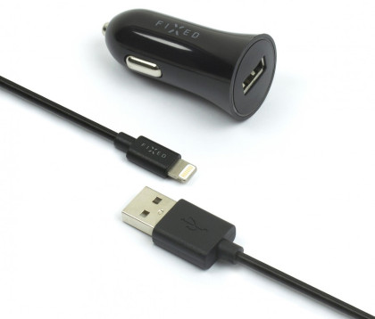 FIXED CL nabíječ Apple lightning s MFI, Black