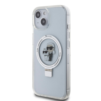 Karl Lagerfeld Ringstand MagSafe iPhone 15, White