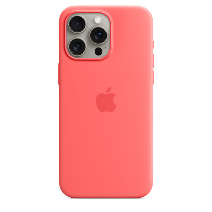 iPhone 15 Pro Max Silicone Case MagSafe Guava