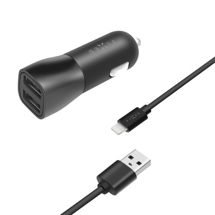 FIXED CL nabíječ Apple Lightning s MFI, 15W, Black