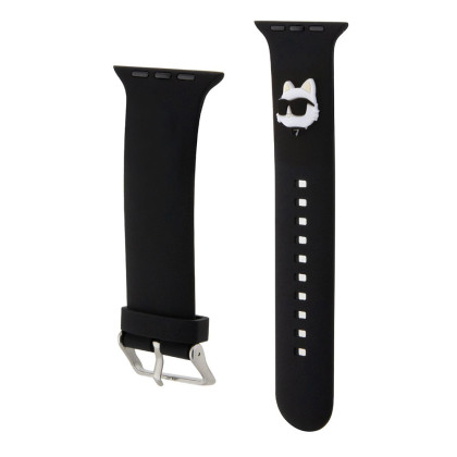 Karl Lag. Choupette Head řemínek Apple 38/40,Black