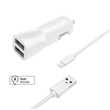 FIXED CL nabíječ Apple Lightning s MFI, 15W, White