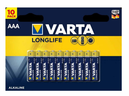 Varta Longlife AAA Baterie 10ks (EU Blister)