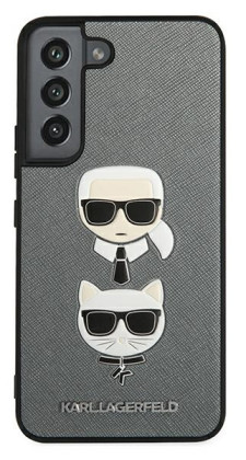 Karl Lagerfeld Saffiano Case Samsung S22+, Silver