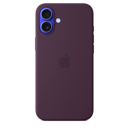 iPhone 16 Plus Silicone Case MagSafe Plum