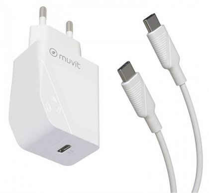 MUVIT For Change Wall Charger PD 20W+C to C Cable