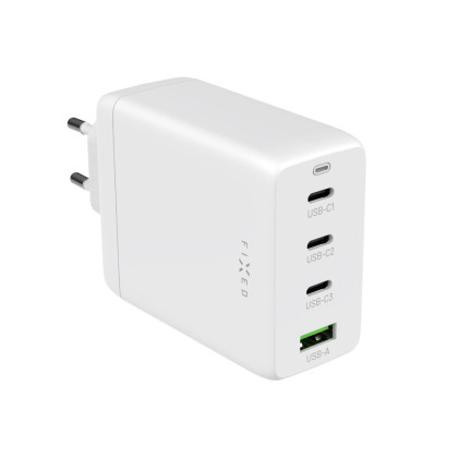 FIXED GaN nabíječ 3xUSB-C + USB, PD 3.0, 100W, Wh