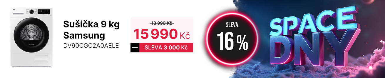 SPACE DNY Sušička Samsung banner kategorie