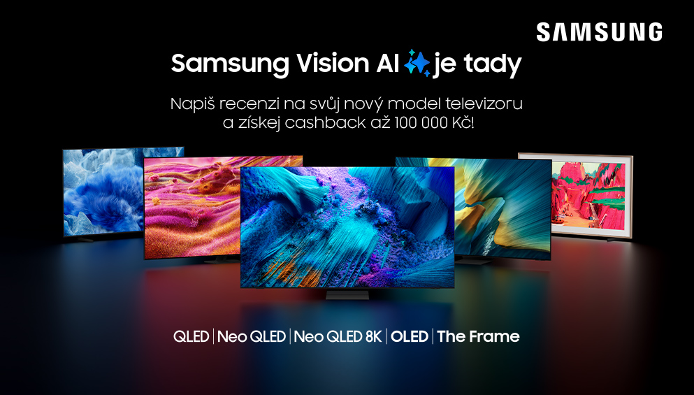 Nové Samsung TV 2025 Banner HP slider