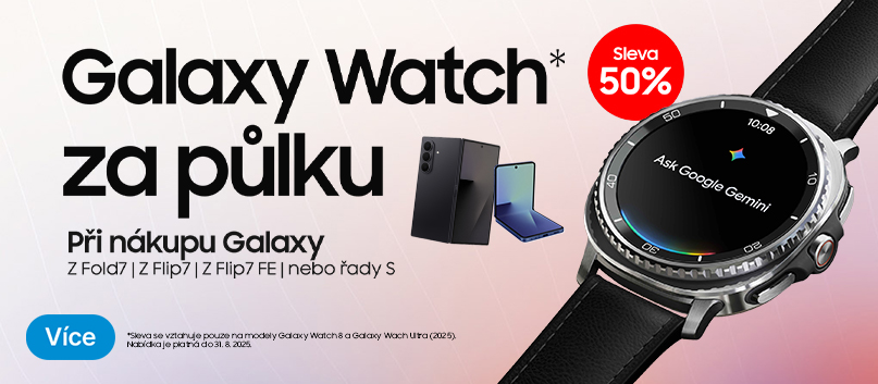 Galaxy Watch za půlku baner detail produktu