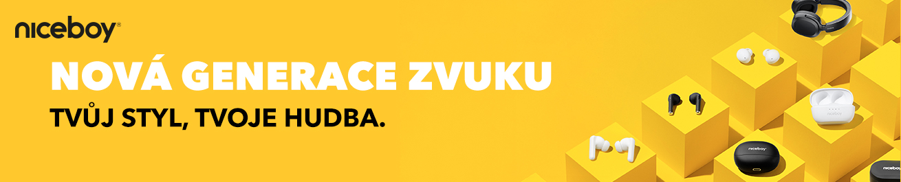 Niceboy nová sluchátka Banner kategorie