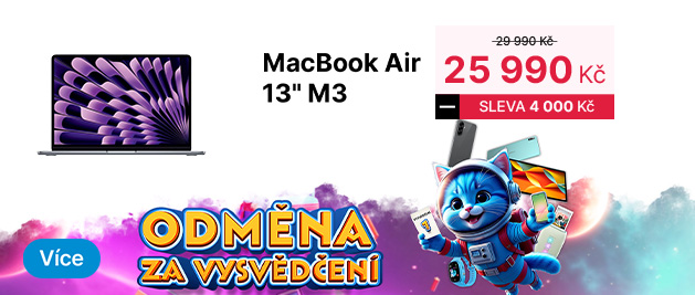 Odměna za vysvědčení Macbook Air HP banner malý