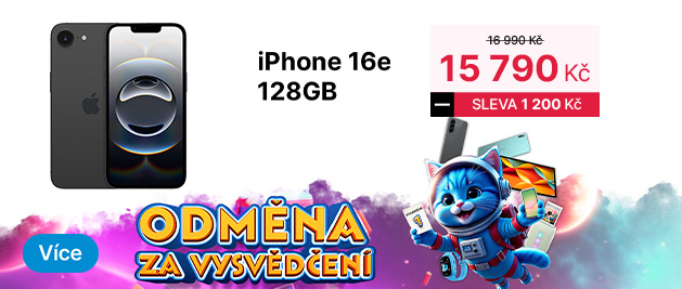 Odměna za vysvědčení iPhone 16e HP banner malý