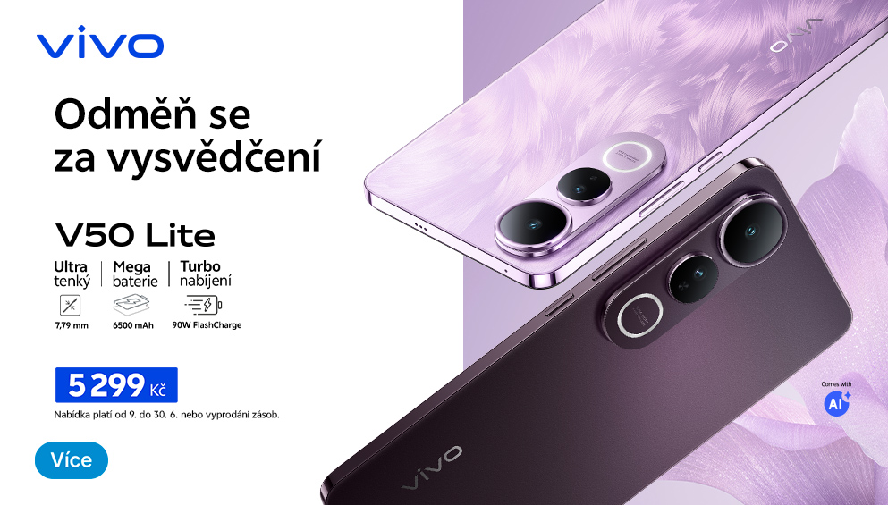 Odměna za vysvědčení vivo V50 lite Banner HP slider